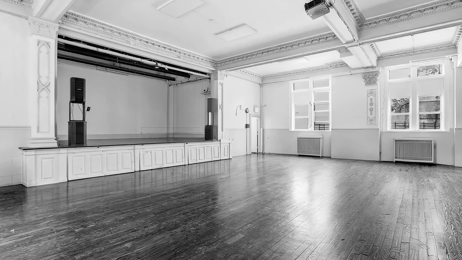 The stage